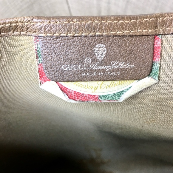 Gucci authentic brown monogram coated canvas tote bag - Picture 13 of 16